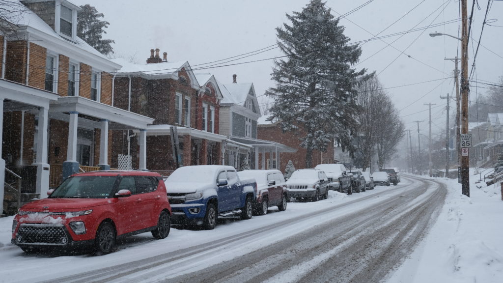 Snow day on Mount Washington, Pittsburgh, PA